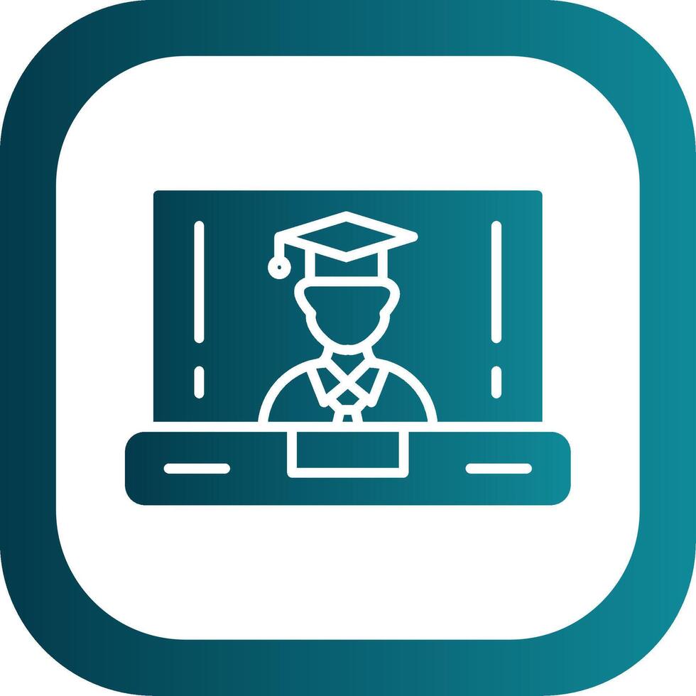 OnGlyph Gradient Corner Class Glyph Gradient Corner Icon vector