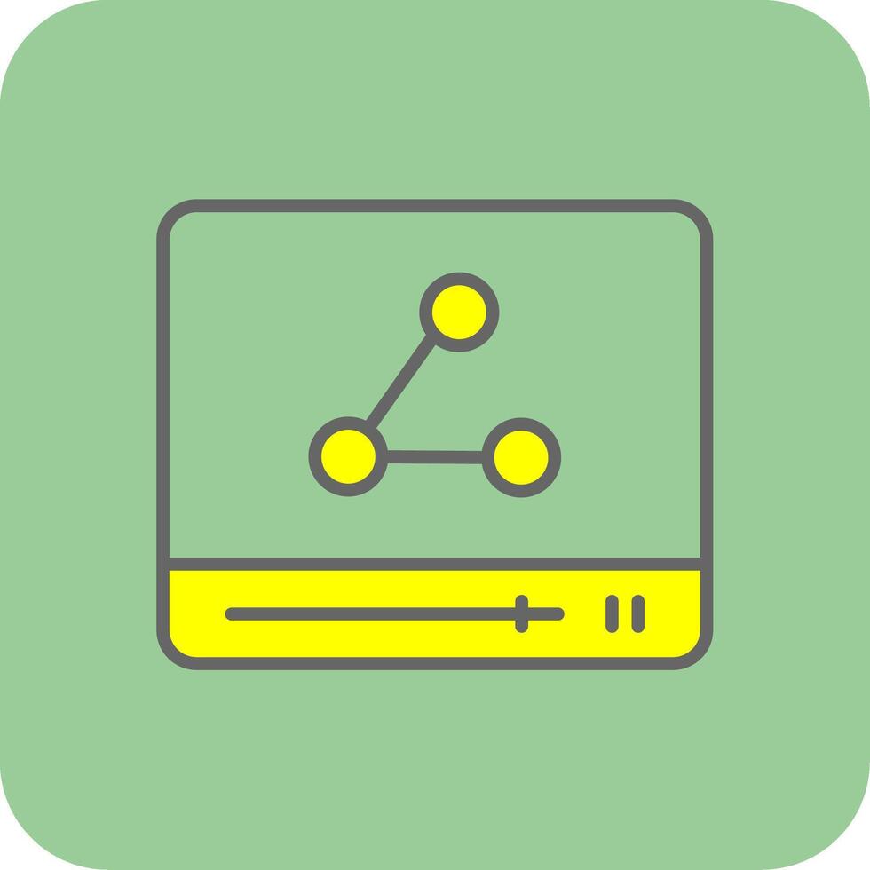 Filled Yellow Icon vector