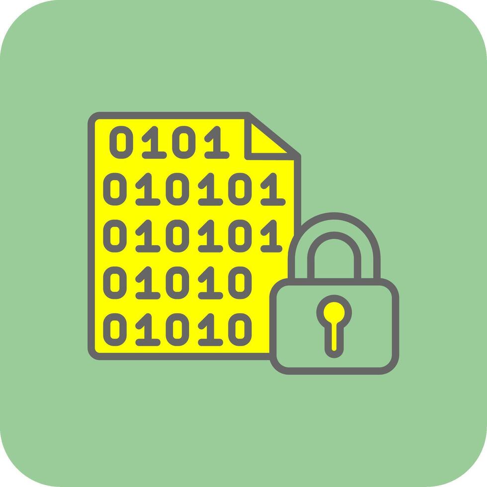 Document Filled Yellow Icon vector