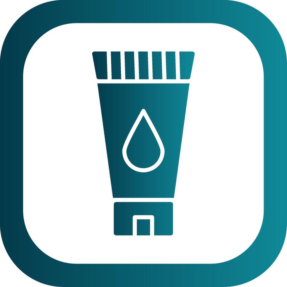 Face Wash Glyph Gradient Corner Icon vector