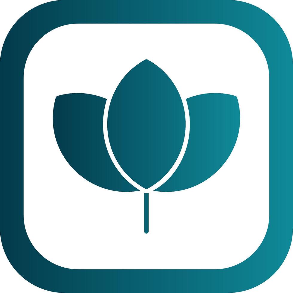 Leaf Glyph Gradient Corner Icon vector