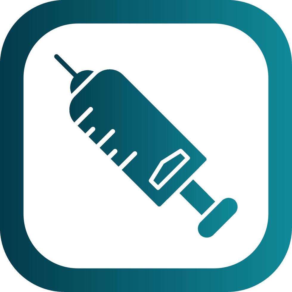 Injection Glyph Gradient Corner Icon vector