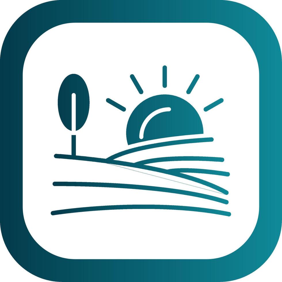 Farm Glyph Gradient Corner Icon vector