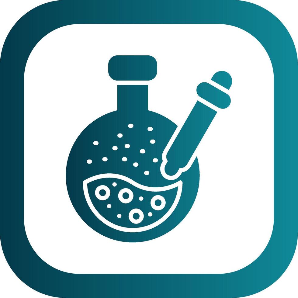 Pipette Glyph Gradient Corner Icon vector