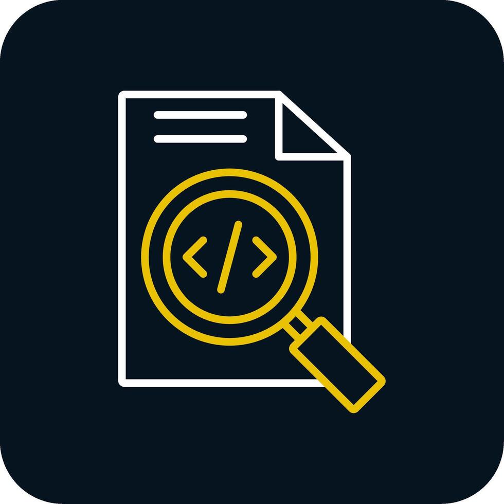 Search Line Red Circle Icon vector