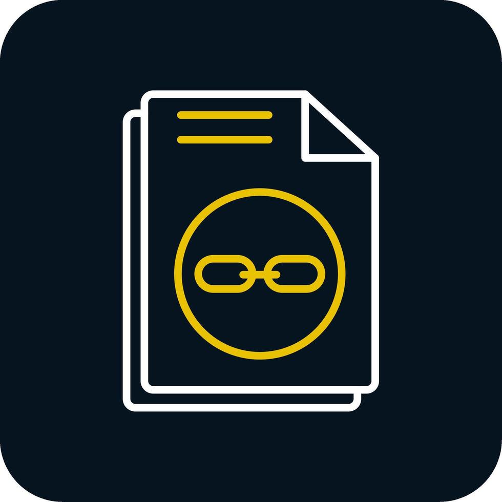 Links Line Red Circle Icon vector
