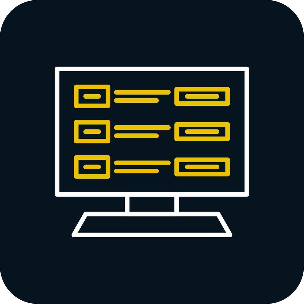 OnLine Red Circle Survey Line Red Circle Icon vector