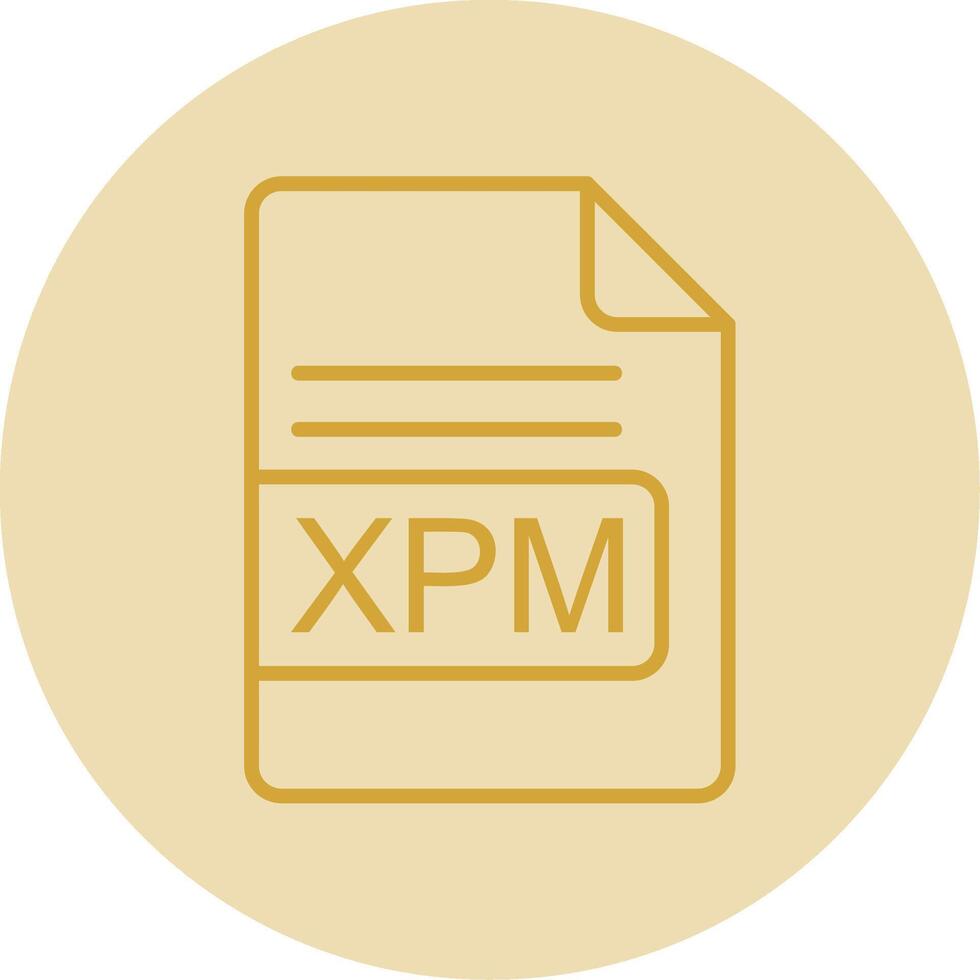 XPM File Format Line Yellow Circle Icon vector