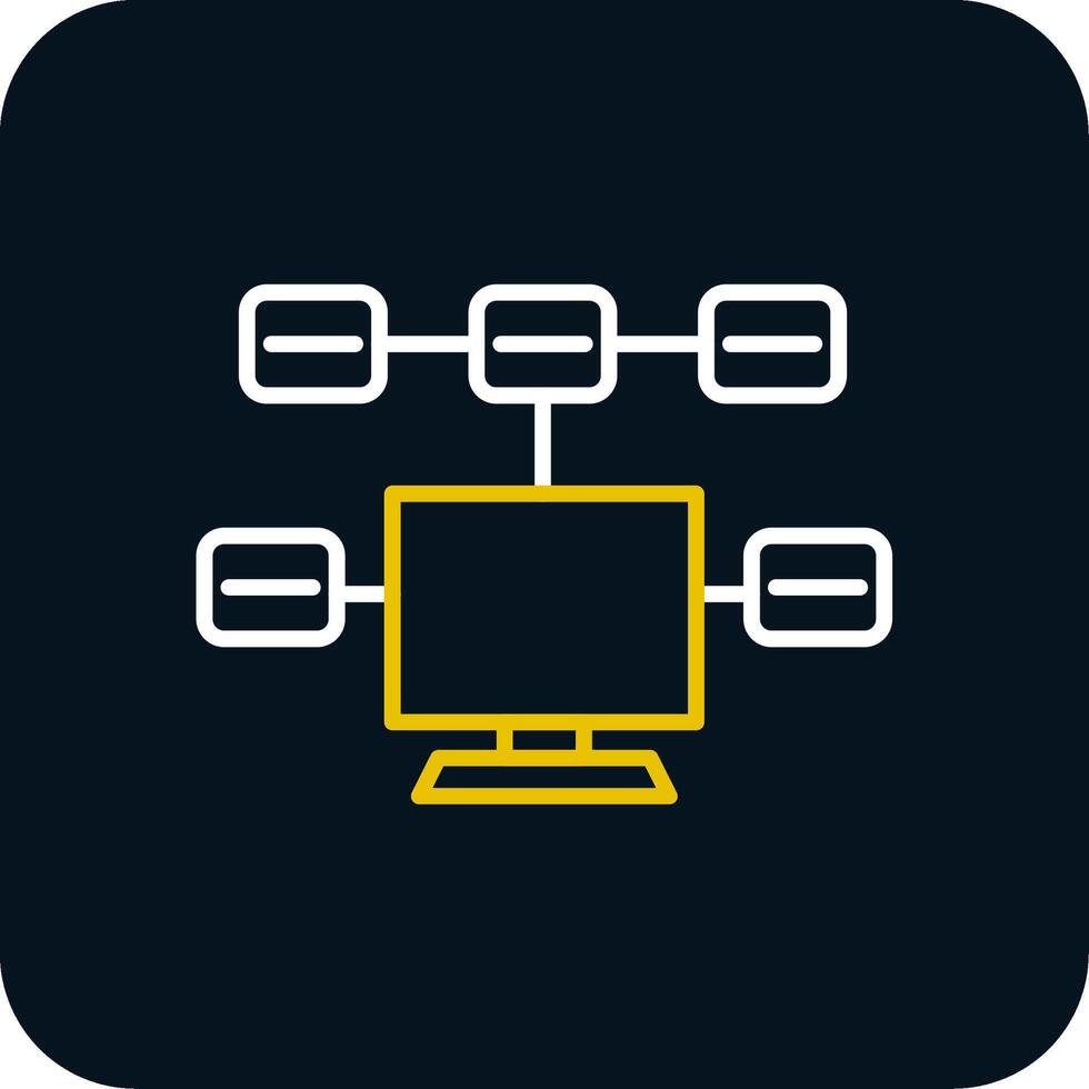 Tasks Line Red Circle Icon vector