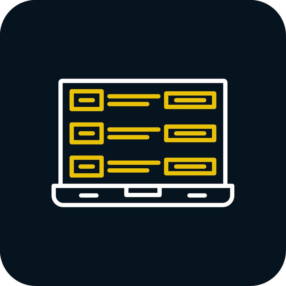 Tasks Line Red Circle Icon vector