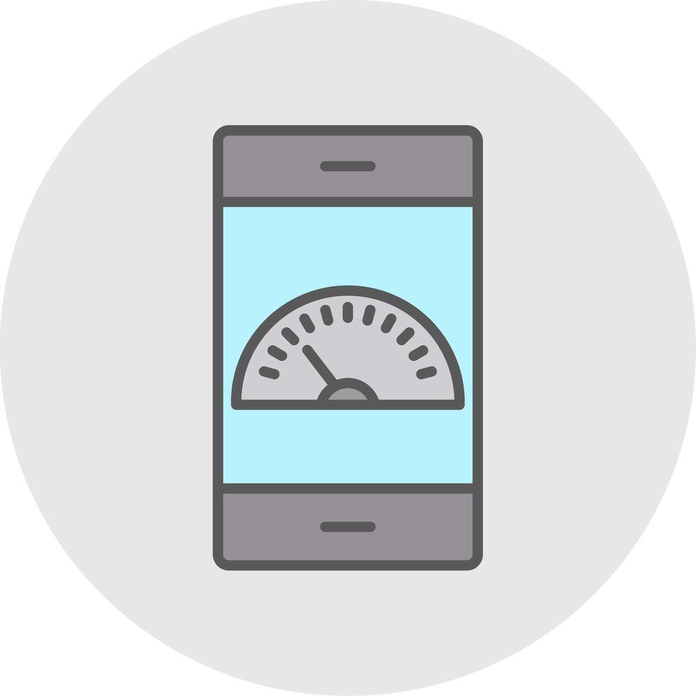 Dashboard Line Filled Light Icon vector