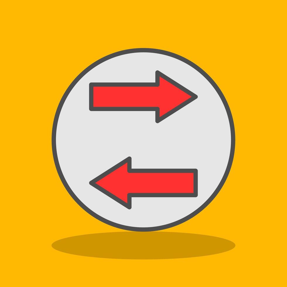 Database Transfer Filled Shadow Icon vector