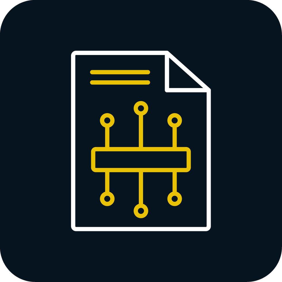 Workflow Line Red Circle Icon vector