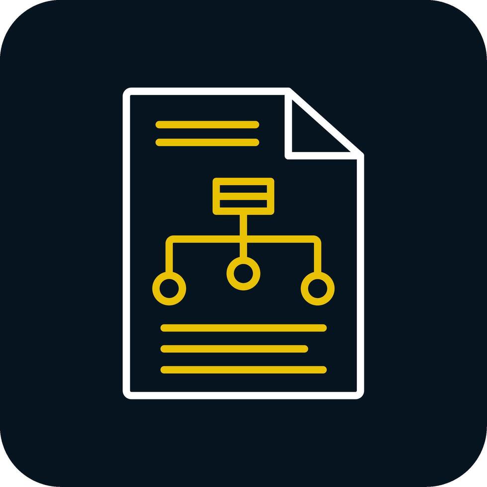 Hierarchy Line Red Circle Icon vector