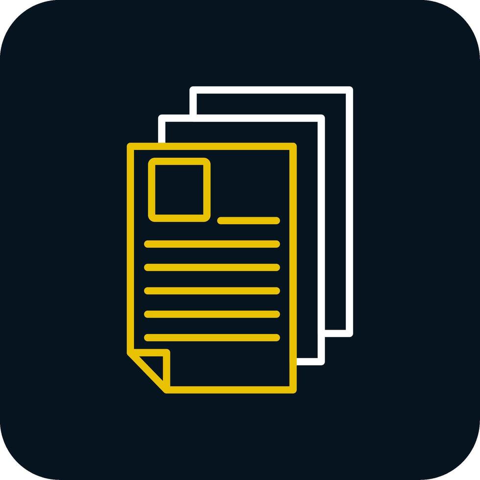 Curriculum Line Red Circle Icon vector