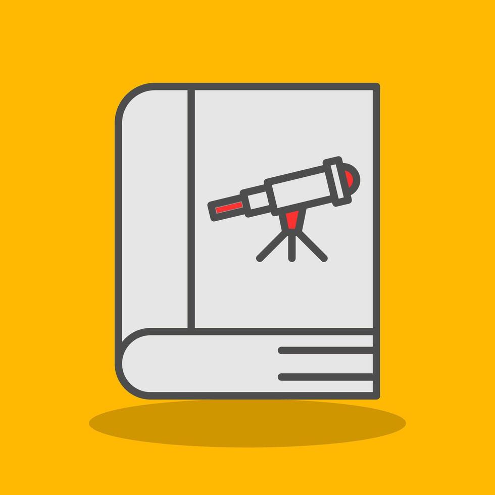 Studying Filled Shadow Icon vector