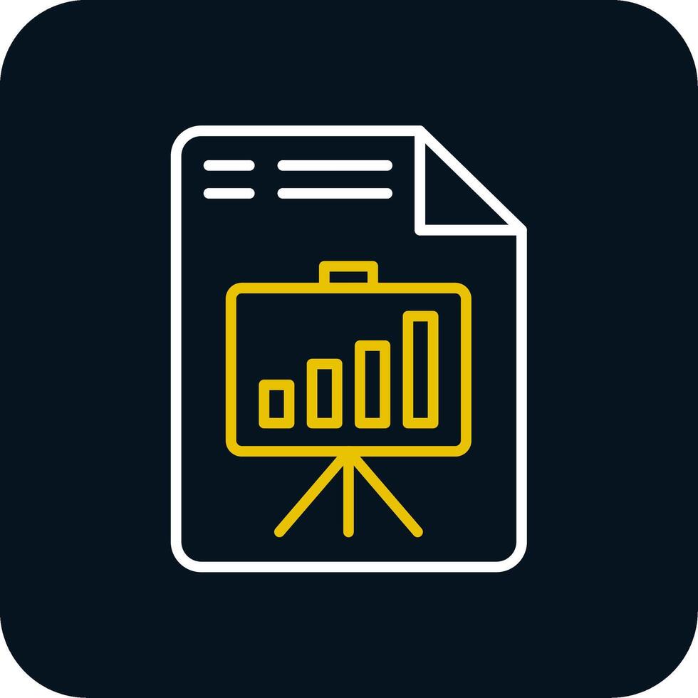 Presentation Line Red Circle Icon vector