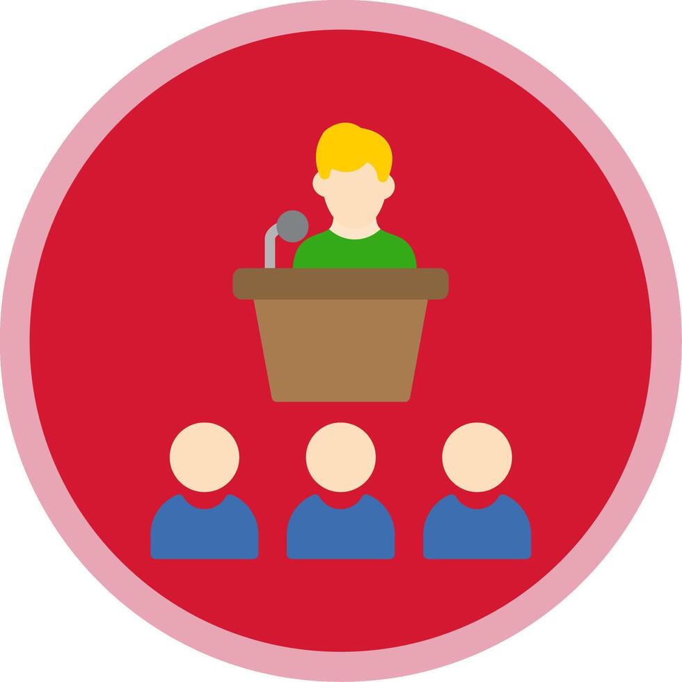 Level Tools Flat Multi Circle Icon vector