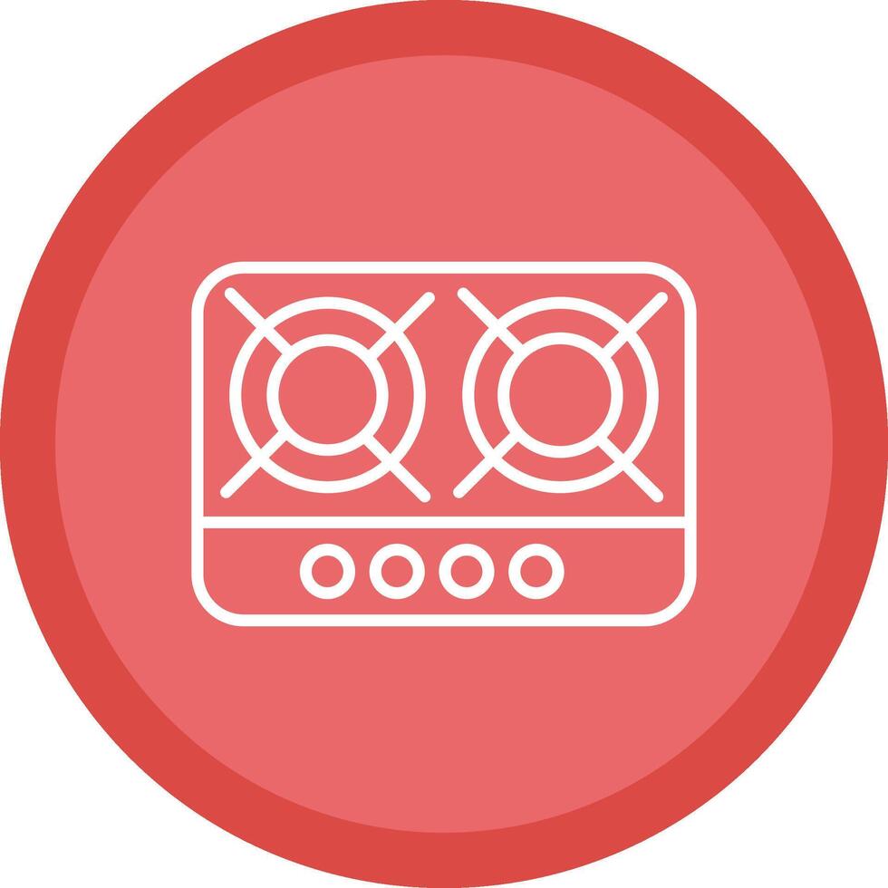 Hob Line Multi Circle Icon vector