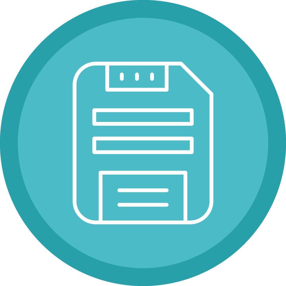 Save Data Line Multi Circle Icon vector