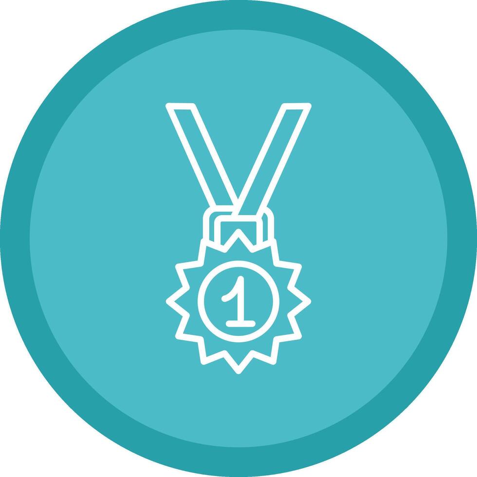 Medal Line Multi Circle Icon vector