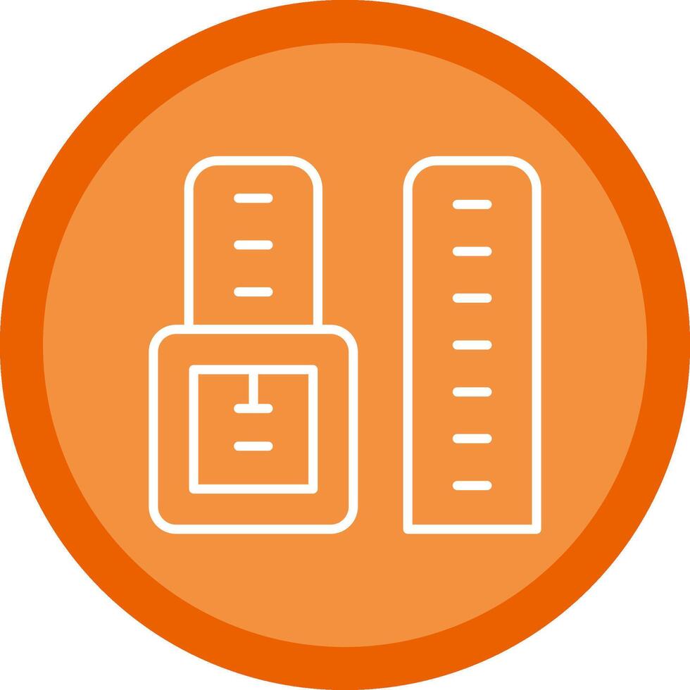 Watch Strap Line Multi Circle Icon vector