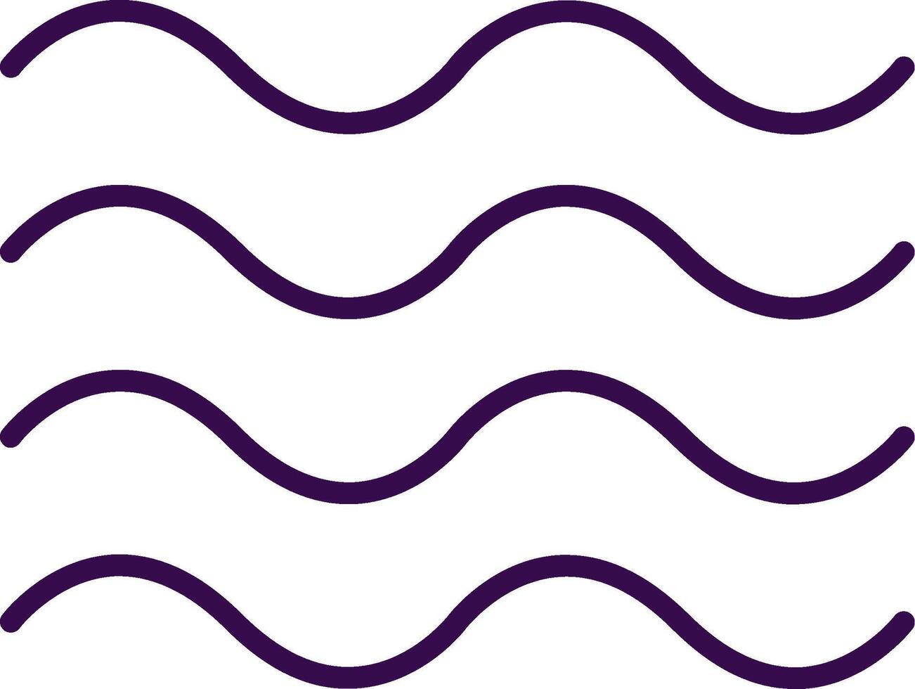 Waves filled Design Icon vector