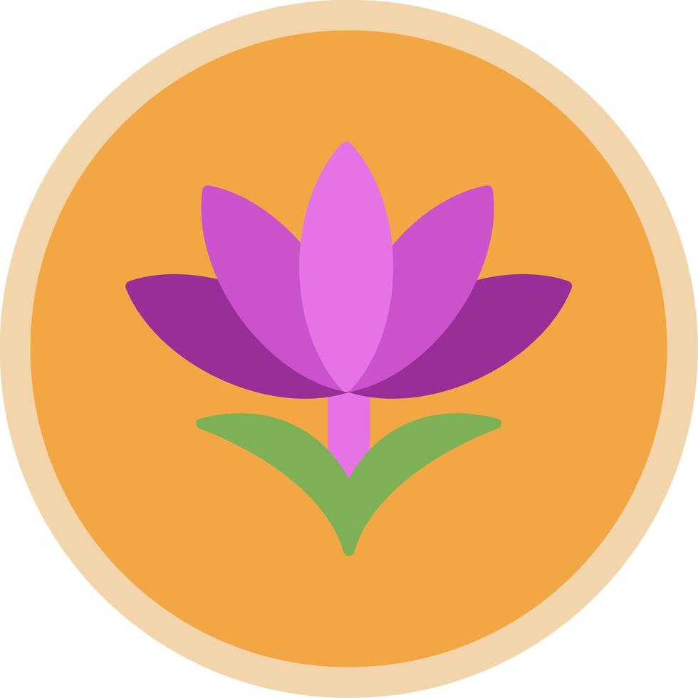 Saffron Flat Multi Circle Icon vector