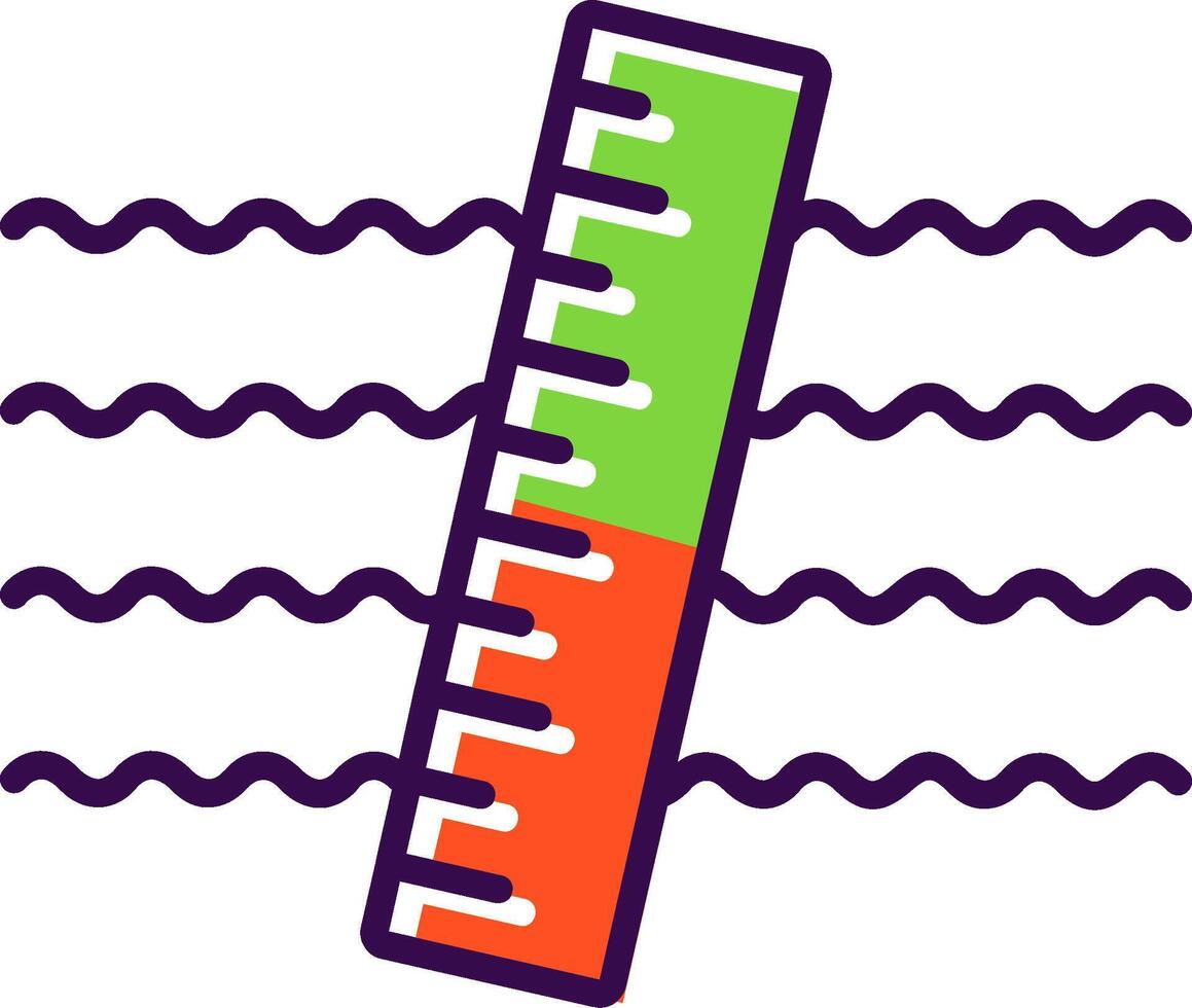 Ruler filled Design Icon vector