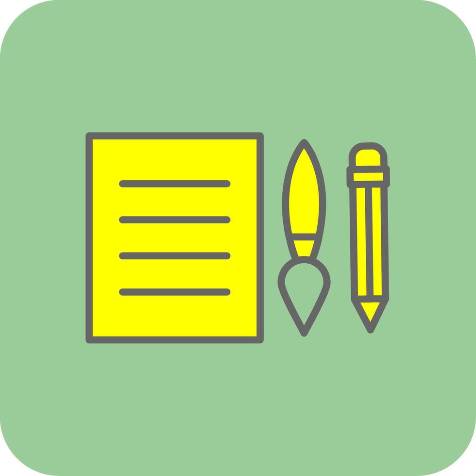 Edit Tools Glyph Gradient Corner Icon vector