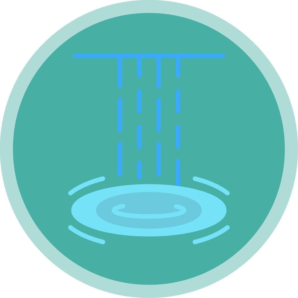 cascada plano multi circulo icono vector