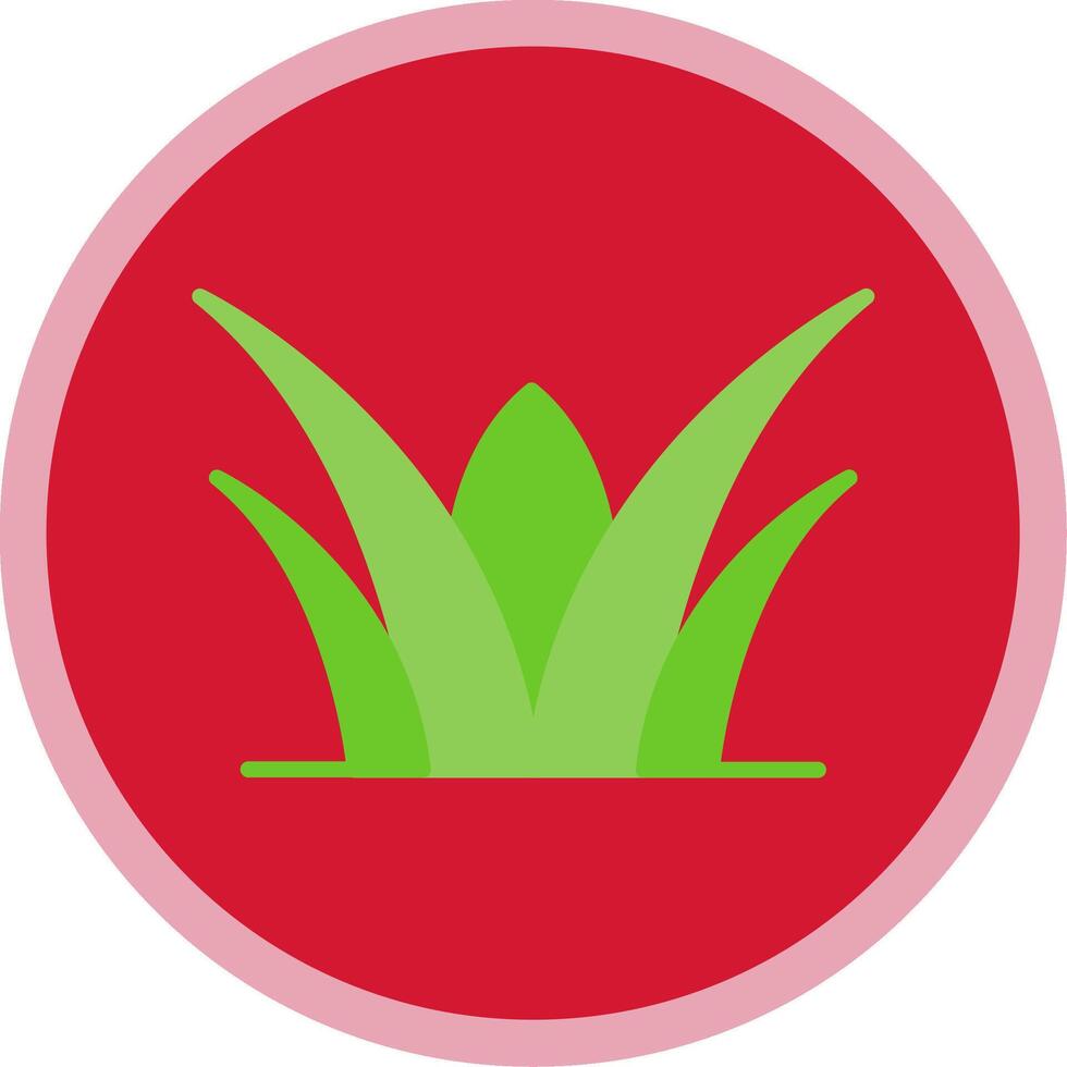 Grass Flat Multi Circle Icon vector