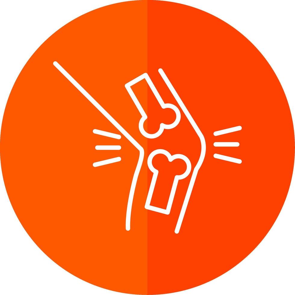 Orthopedics Line Yellow White Icon vector