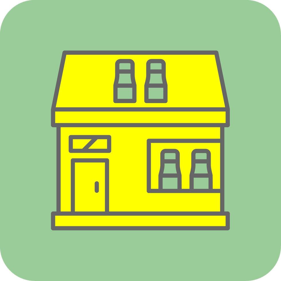 Off License Glyph Gradient Corner Icon vector