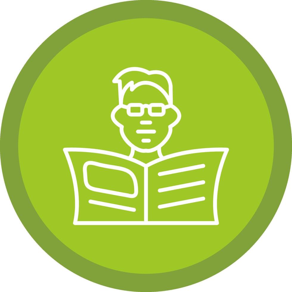 Man Line Multi Circle Icon vector