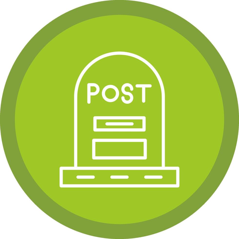 Post Line Multi Circle Icon vector