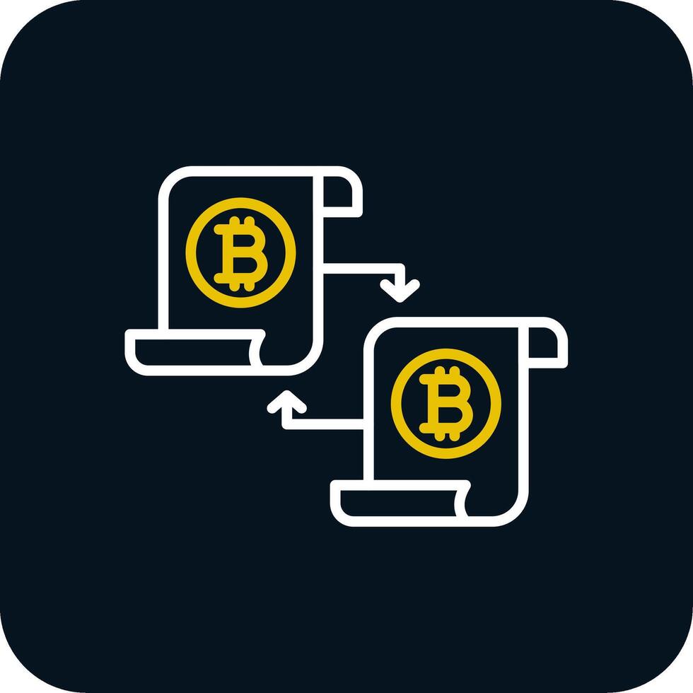 Disturbuted Ledger Line Yellow White Icon vector