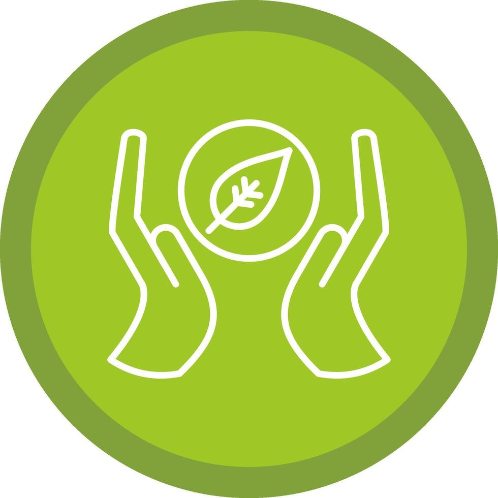 Go Green Line Multi Circle Icon vector