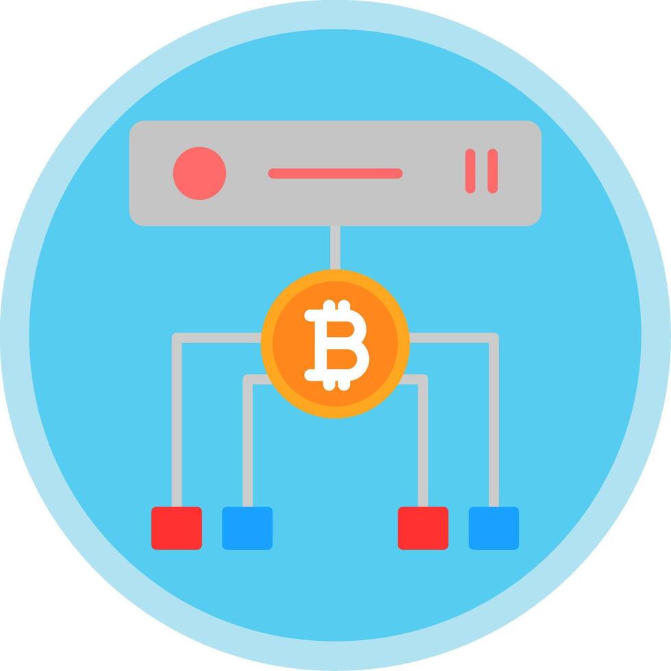 Data Volume Flat Multi Circle Icon vector