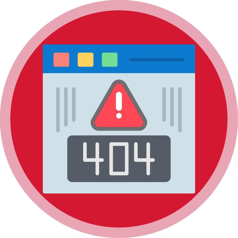 error plano multi circulo icono vector