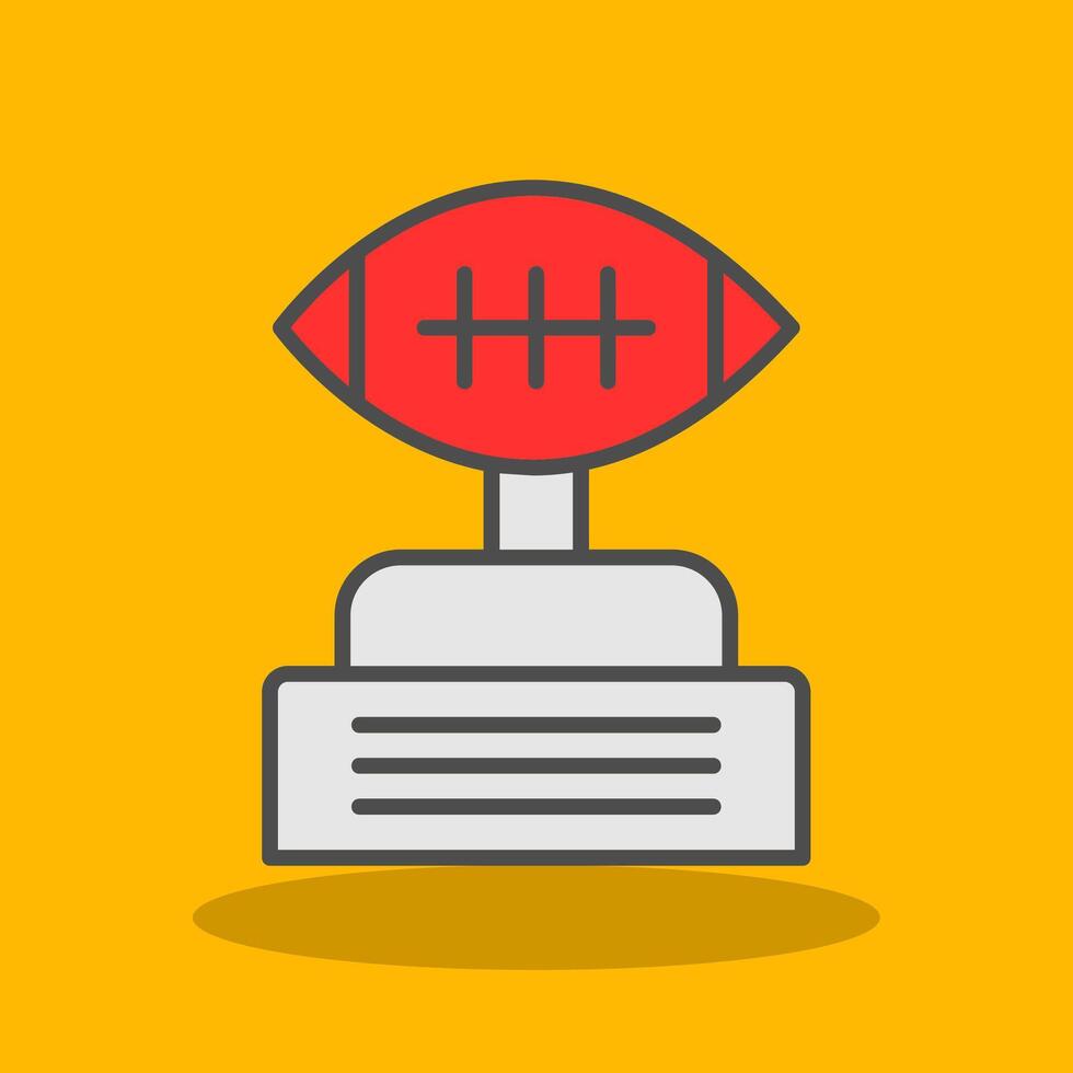 Football Filled Shadow Icon vector