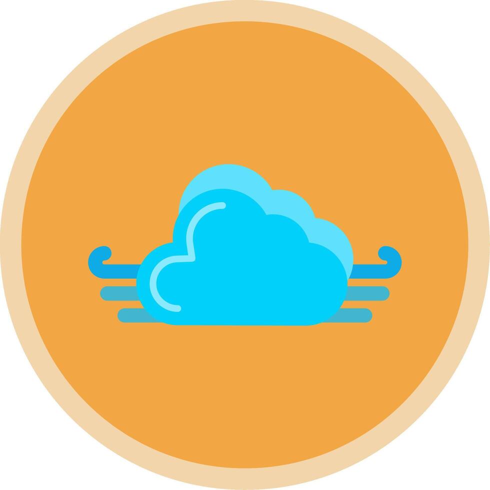 Clear Air Flat Multi Circle Icon vector