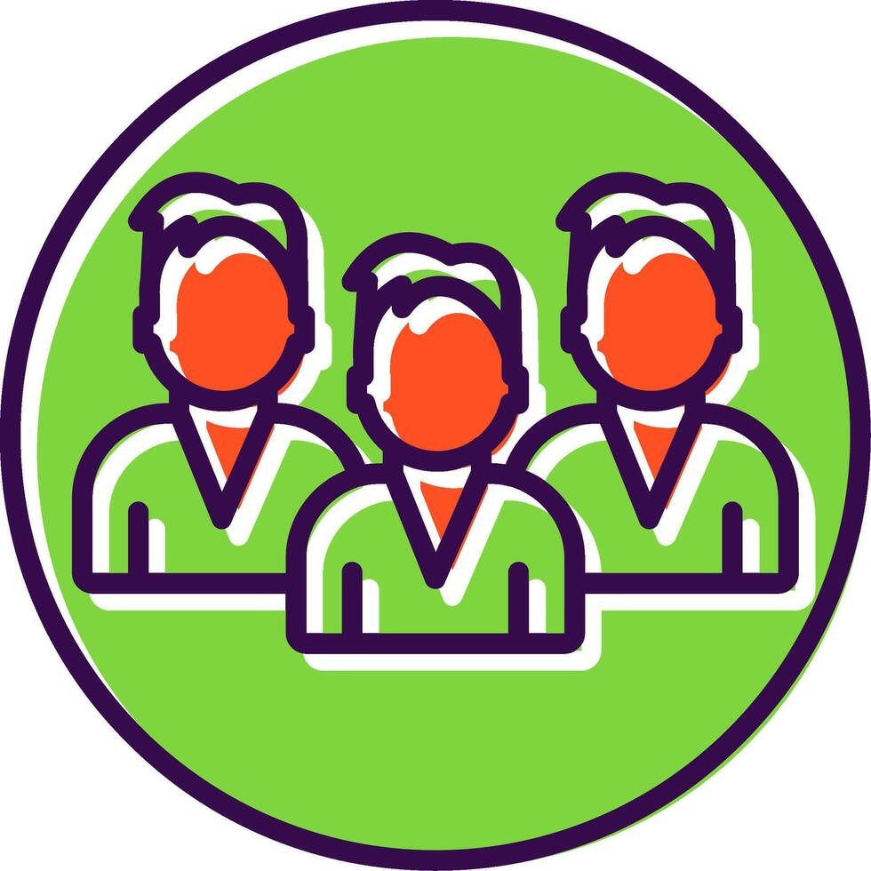 Mans filled Design Icon vector