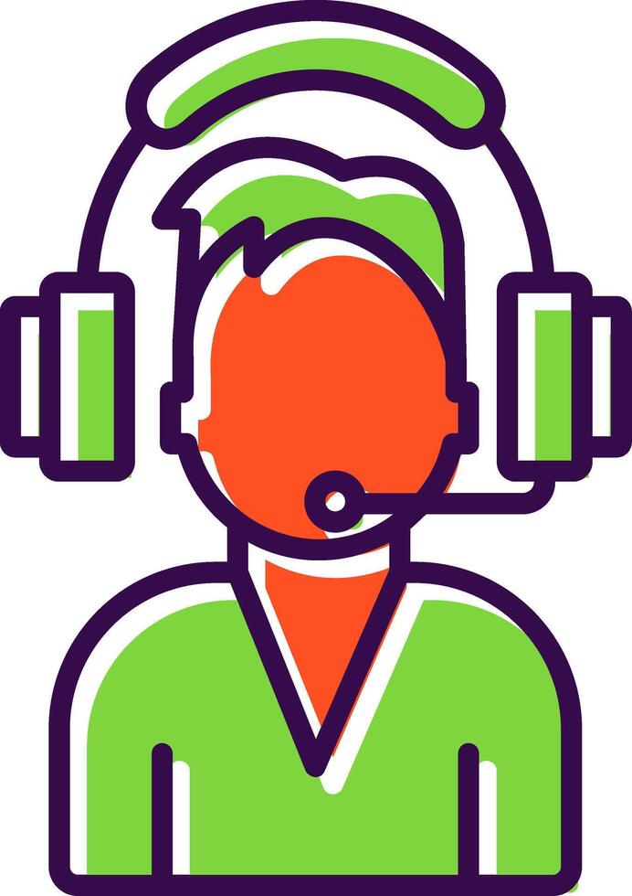 Support Admin filled Design Icon vector