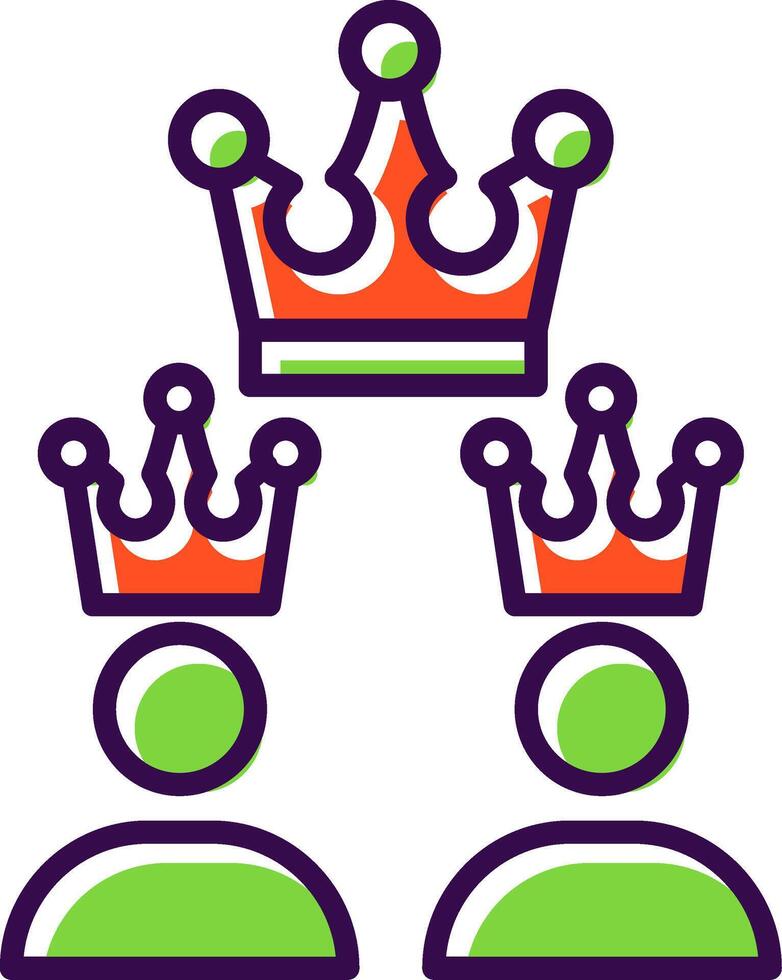 Franchising filled Design Icon vector