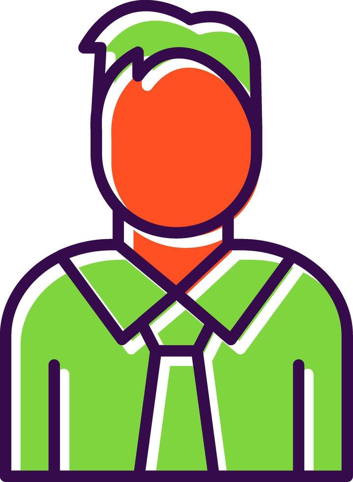 Supervisor filled Design Icon vector