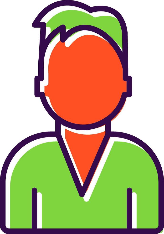 Person Avatar filled Design Icon vector