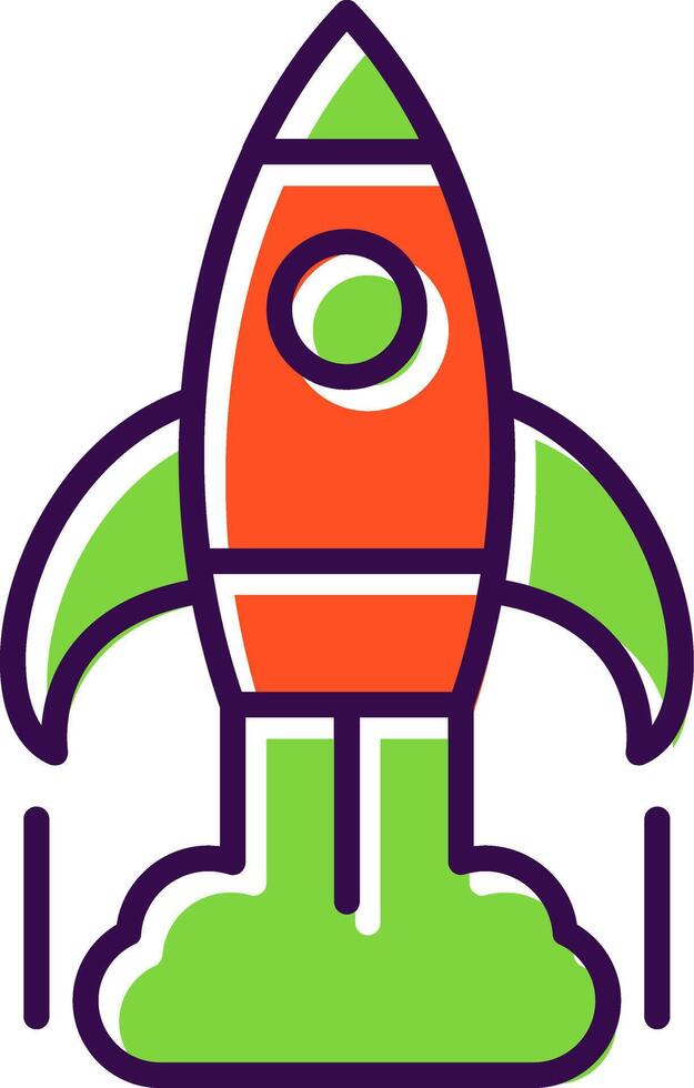 Business Startup filled Design Icon vector