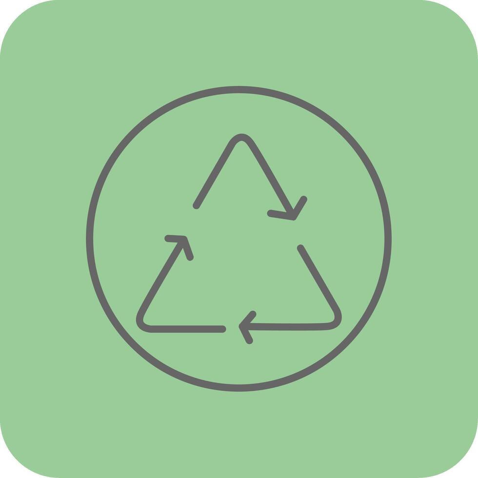 Recycle Filled Yellow Icon vector