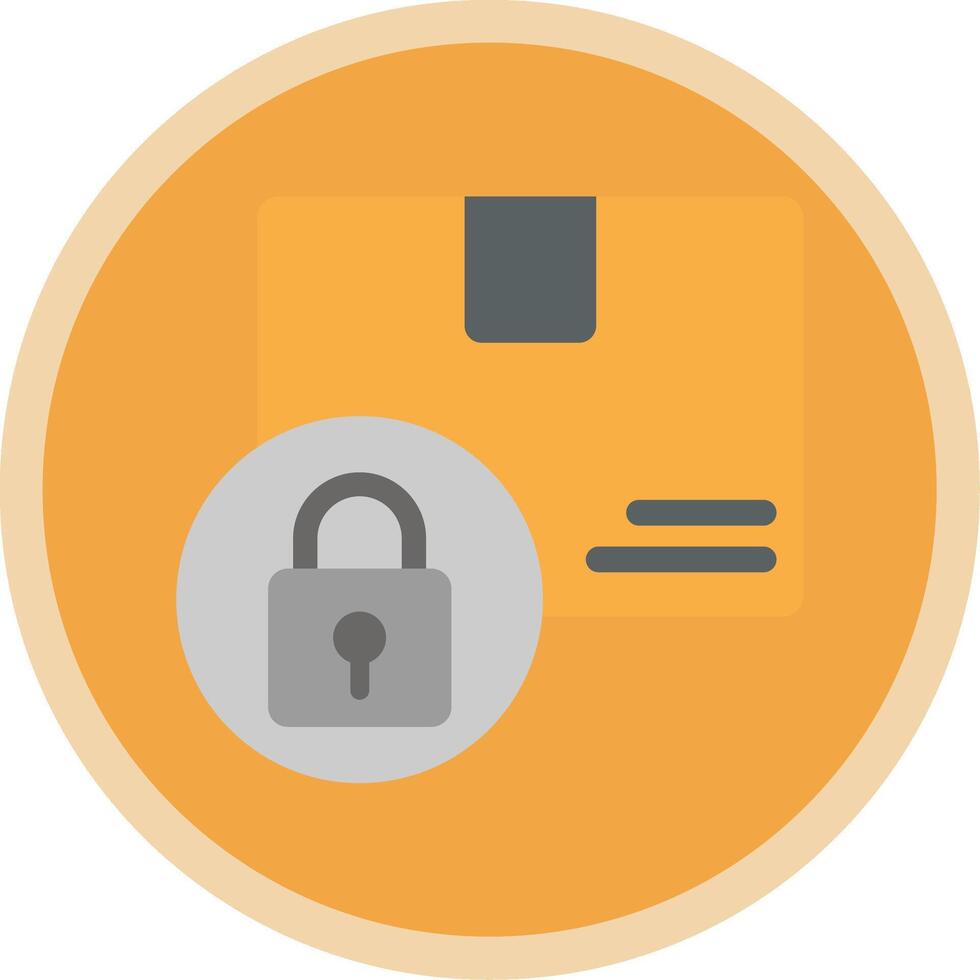 Logistics and Security Flat Multi Circle Icon vector